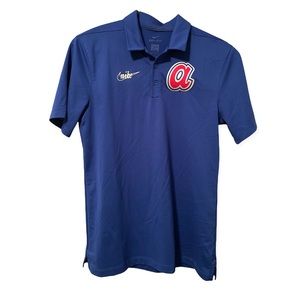 Braves shirt Nike button up Lowercase A